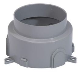 Основание монтажное с крышкой и заглушкой, для кабельных каналов скрытой установки в стяжке (распределительная коробка)