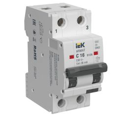 Выключатели автоматические дифференциального тока АВДТ B10N ARMAT ИЭК