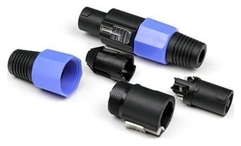 Разъем спикон 4pin, кабельный папа [цена за 1 шт, в коробке 24]