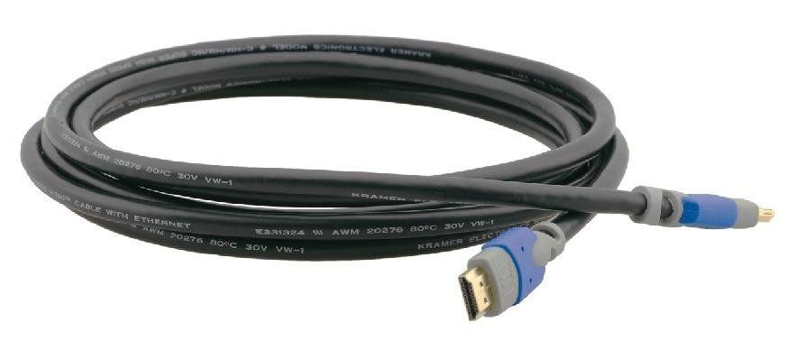 Кабель HDMI вилка - вилка, Ethernet, двойной экран алюминий-майлар, 6', 1.8 м