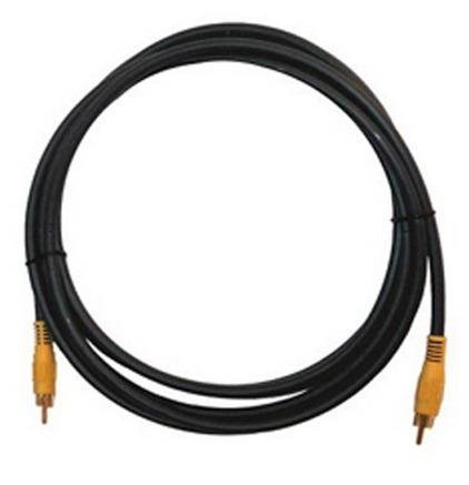 Кабель RCA вилка - вилка, желтые разъемы, RG?59, 50', 15.2 м