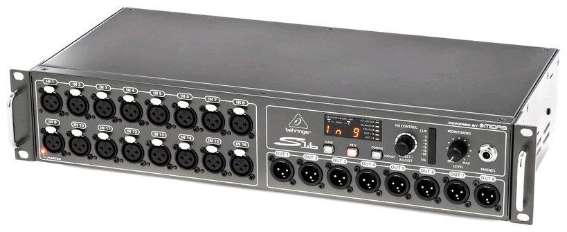 Коммутационный блок для цифрового микшера, 16 мик/лин входов, 8 аналоговых выходов, ADAT, MIDI, USB