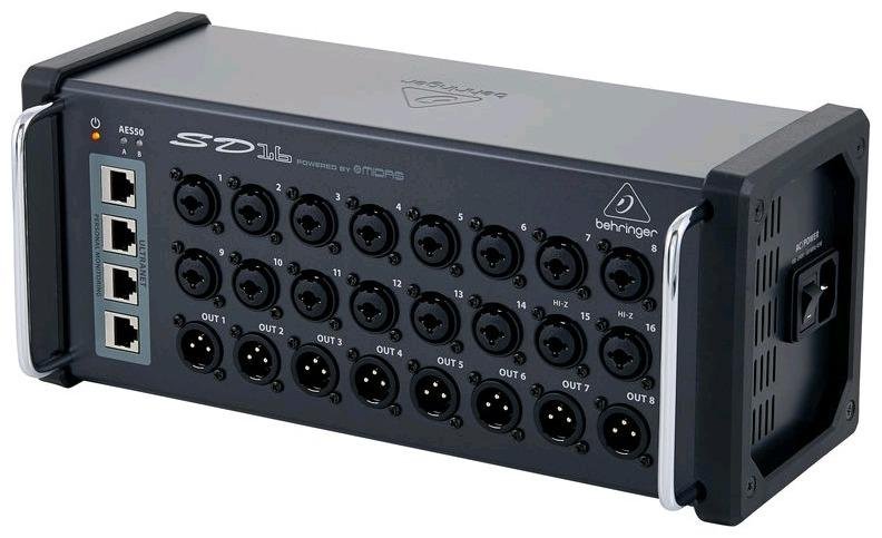 Стейджбокс для цифровых микшеров, 16 входов, 8 выходов