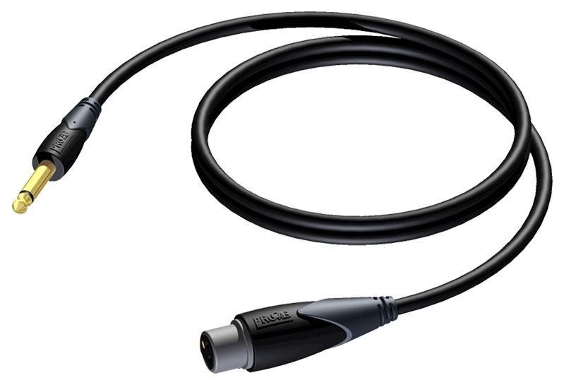 Кабель Jack 6.3 вилка - XLR 3-pin розетка, в основе микрофонный MC205, 33', 10 м