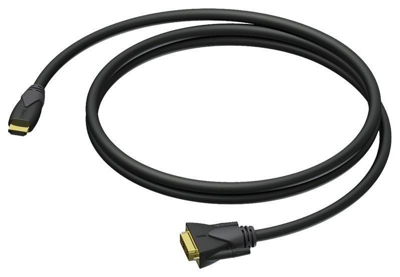 Кабель DVI-D вилка - HDMI вилка, основе CHD124 (AWG 24), 17', 5 м