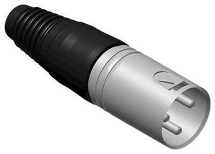 Разъем XLR 3-pin (вилка), кабельный. Цена за 1 шт.