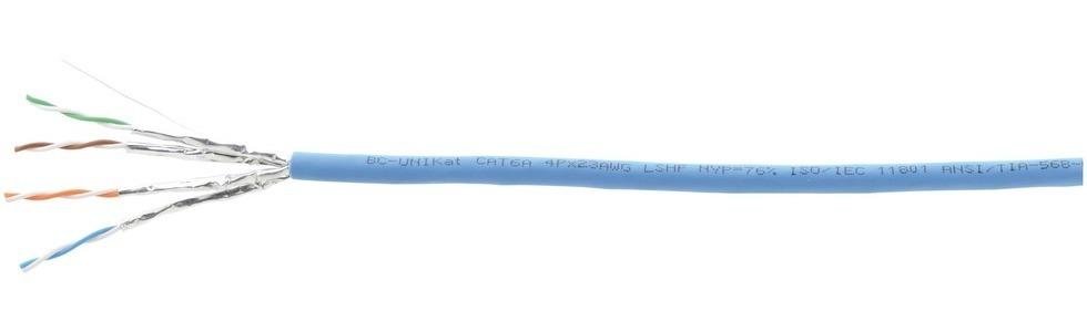 Кабель экранированная пленумная витая пара (малодымный, без галогеноводородов), оптимизирована для передачи сигнала DGKat и HDBaseT, 100 м