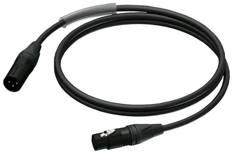 Кабель XLR 3-pin вилка - розетка, Ultraflex 24 AWG 6.5 mm, 10', 3 м