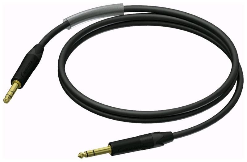 Кабель Jack 6.3 вилка - вилка, стерео, высшего качества серии Prime, прозрачная трубка для нанесения маркировки, 10', 3 м