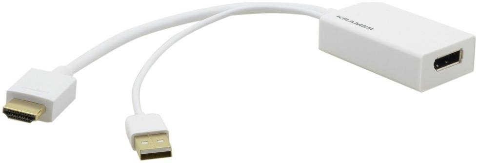 Переходник HDMI вилка на DisplayPort розетку, поддержка 4К