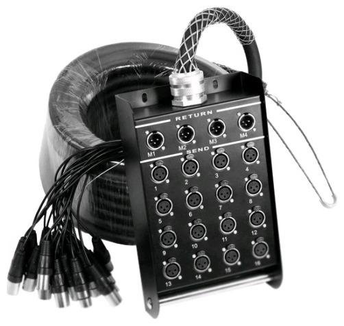 Распределительная коробка 16 входов - 4 выхода, 50 метров, мультикор