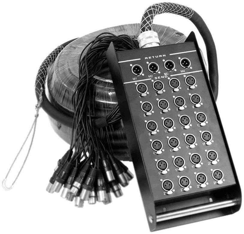 Распределительная коробка 24 входов - 4 выхода, 50 метров, мультикор