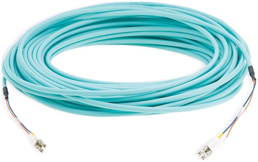 Кабель 2 x LC, малодымный оптоволоконный, MM 50/125 мкм OM3, 328', 100 м