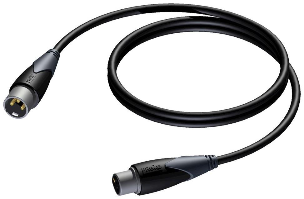 Кабель XLR 3-pin вилка - розетка, 110 Oм, DMX-AES, 6.0 mm, 24 AWG, 10', 3 м