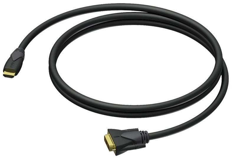 Кабель DVI-D вилка - HDMI вилка, AWG 24, 33', 10 м