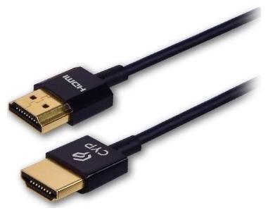Кабель HDMI вилка - вилка, ультра тонкий, 4К 60Гц, 2.0, 36AWG, 2', 0.5 м