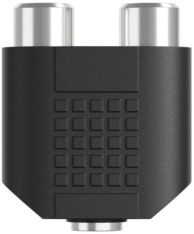 Переходник Mini Jack 3.5 розетка - 2 x RCA розетка, 0.03 м
