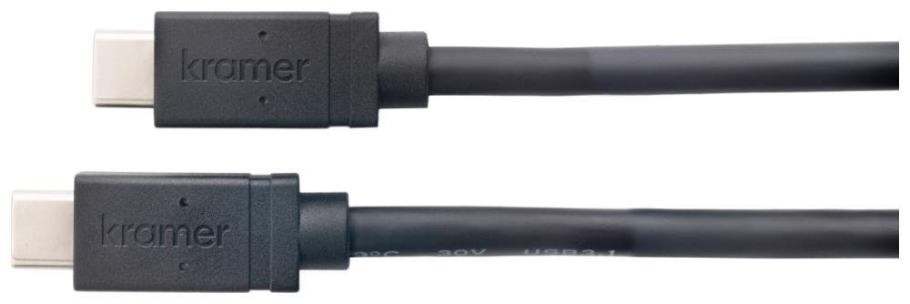 Кабель USB-C вилка - вилка, 4К 60Гц, v.3.2 до 10 Гбит/с, 100 Вт (5А, 20В, 3', 0.9 м