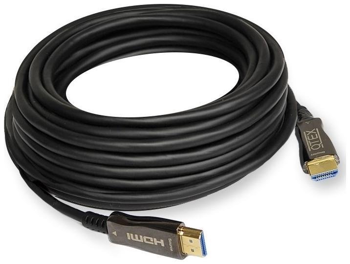 Кабель HDMI вилка - вилка, активный оптический, гибридный, v.2.0, 4K/60 (4:4:4), HDCP 2.2, 328', 100 м