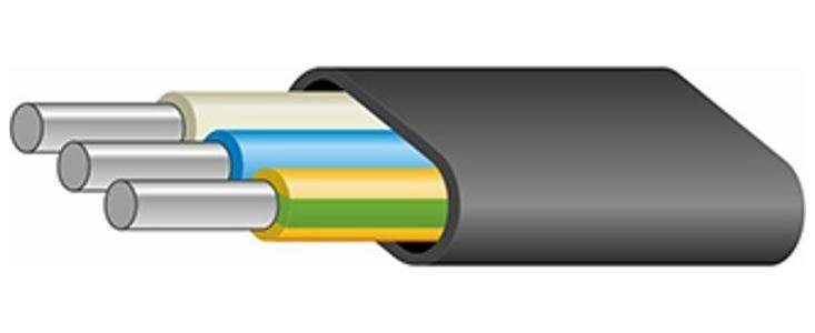 Кабель АВВГ-П 3х2,5 ок-0,66