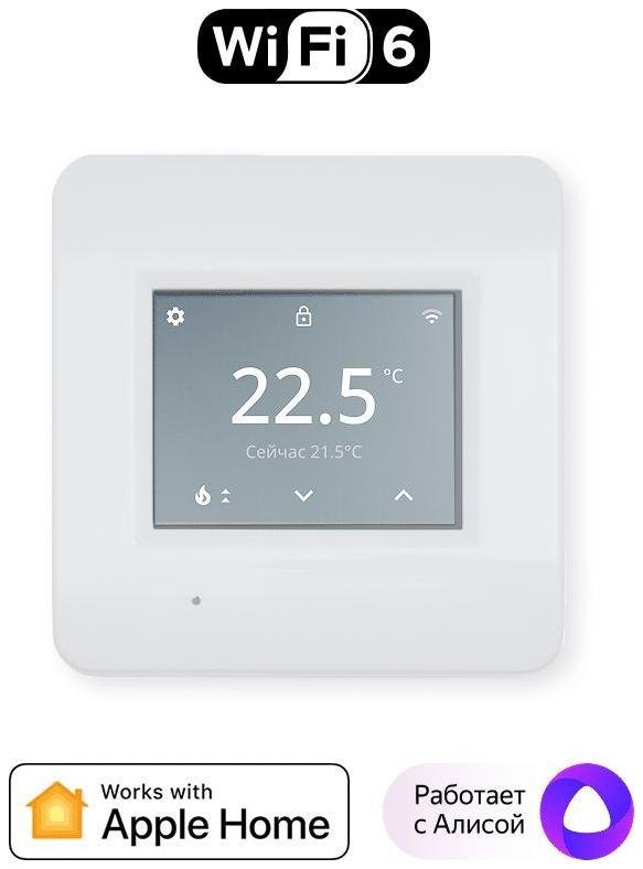 Lytko LYTKO 101 W Умный термостат, Wi-Fi, серия 101, монтаж встроенный, цвет белый, 3500 Вт