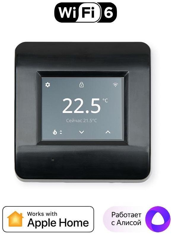 Lytko LYTKO 101 B Умный термостат, Wi-Fi, серия 101, монтаж встроенный, цвет черный, 3500 Вт