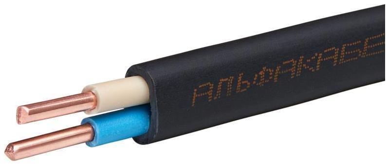 Кабель ВВГ-Пнг(А) 2х1.5 ОК (N) 0.66кВ (бухта 20м) (шт)