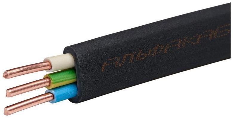 Кабель ВВГ-Пнг(А)-LS 3х1.5 ОК (N PE) 0.66кВ (бухта 50м) (шт)