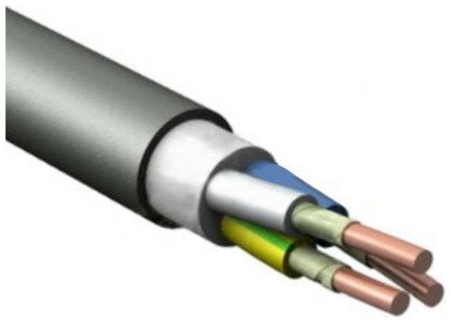 Кабель ВВГнг(А)-FRLS 5х10 ОК (N PE) 0.66кВ