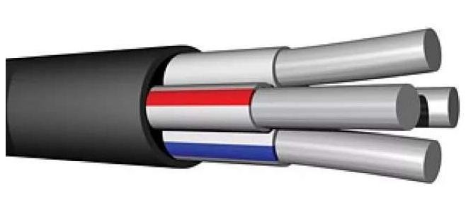Кабель АВВГ 4х2.5 ОК 0.66кВ Ч (бухта)
