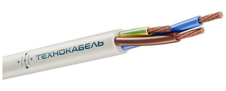 Провод ПВС 3х2.5 (2х2.5+1х2.5) 380В Б (бухта)