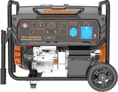 TecEner TE 11000EAX (1131001) Бензиновый генератор TE11000EAX, 11 кВт, 1 фаза, розетка 16Ах1, 32Ах1, запуск ручной/электростарт/автоматический, автономность 10 часов, бак 40 литров, вес 108 кг, размер 765/510/760 мм, гарантия 3.