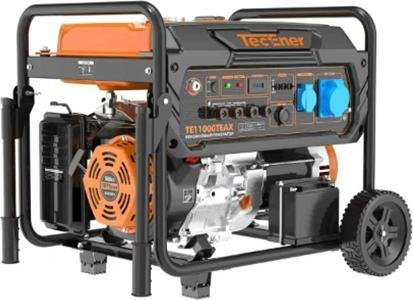 TecEner TE 11000ТEAX (1131101) Бензиновый генератор TE11000ТEAX, 11 кВт, количество фаз 1/3, розетка 16Ах1, 32Ах1, запуск ручной/электростарт/автоматический, автономность 10 часов, бак 40 литров, вес 108 кг, размер 765/510/760 мм, гарантия 3.