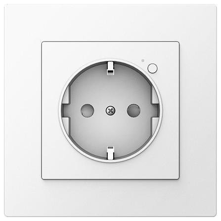 Aqara WP-P01D Умная розетка одинарная, Zigbee, серия H2 EU, монтаж встроенный, цвет белый, 3600 Вт
