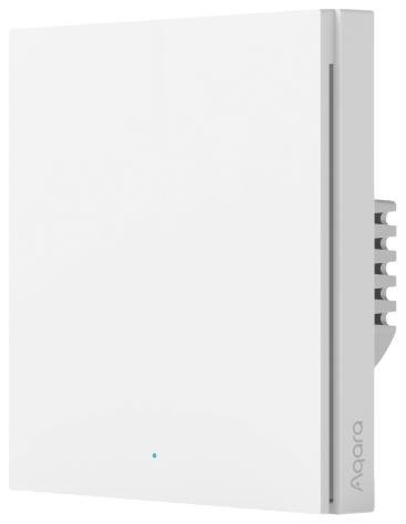 Aqara WS-EUK03 Умный выключатель 1 клавиша, Zigbee, серия H1 EU With Neutral, монтаж встроенный, цвет белый, 2000 Вт