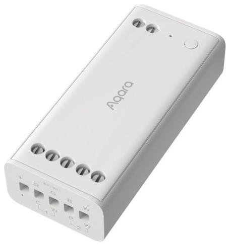 Aqara ZNDDMK11LM Умный драйвер LED-ленты, Zigbee, монтаж отдельно стоящий, цвет белый, максимальная нагрузка: до 12 А (два канала), до 6 А (один канал)