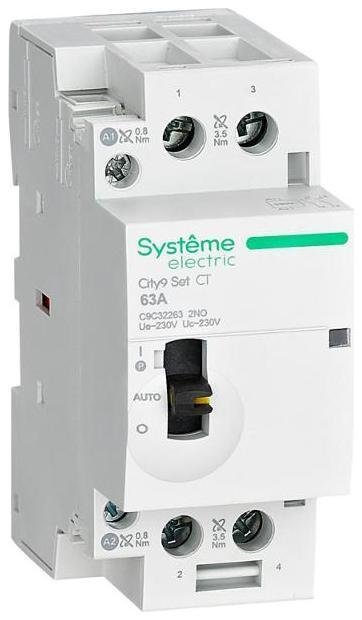Systeme Electric C9C32263 Контактор 2п City9 Set 2НО 63А AC 230В-230В SE