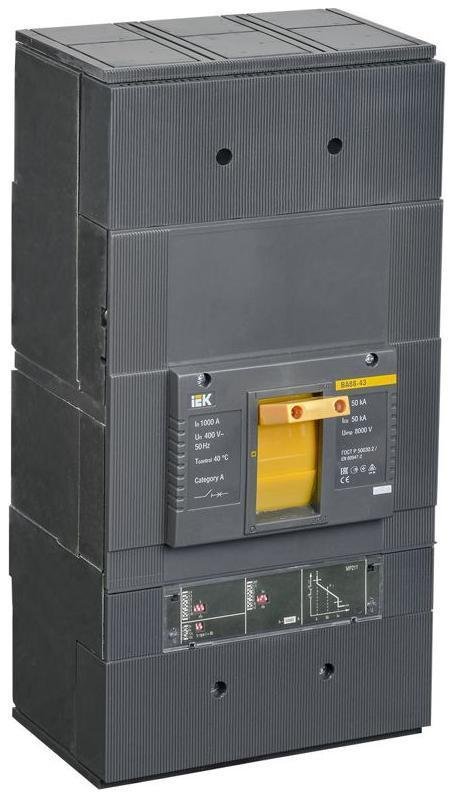 IEK SVA61-3-1000 Выключатель автоматический 3п 1000А 50кА ВА 88-43 электр. расцеп. MP 211 KARAT