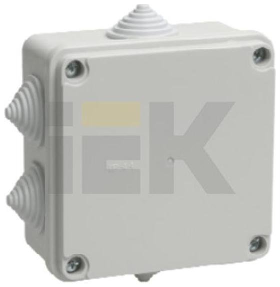 IEK UKO11-100-100-050-K41-44 Коробка распаячная ОП 100х100х50 IP44 KM41233 (6 каб. ввод.)