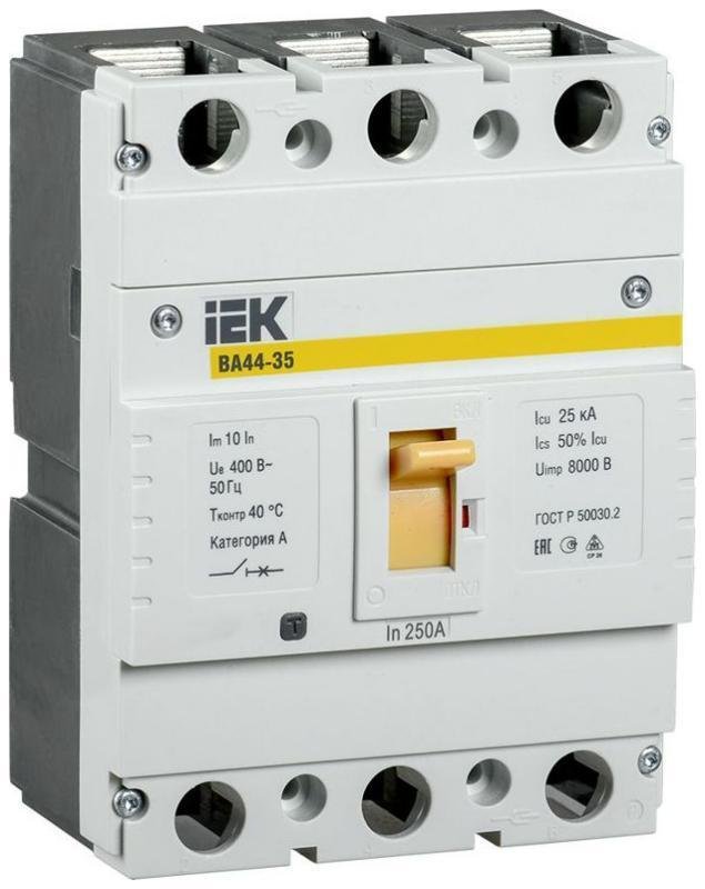 IEK SVA4410-3-0250 Выключатель автоматический 3п 250А 25кА ВА44 35