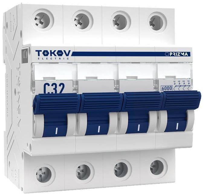 TOKOV electric TKE-PZ60-MCBI-4-32-C Выключатель автоматический модульный 4п C 32А 6кА PRIZMA