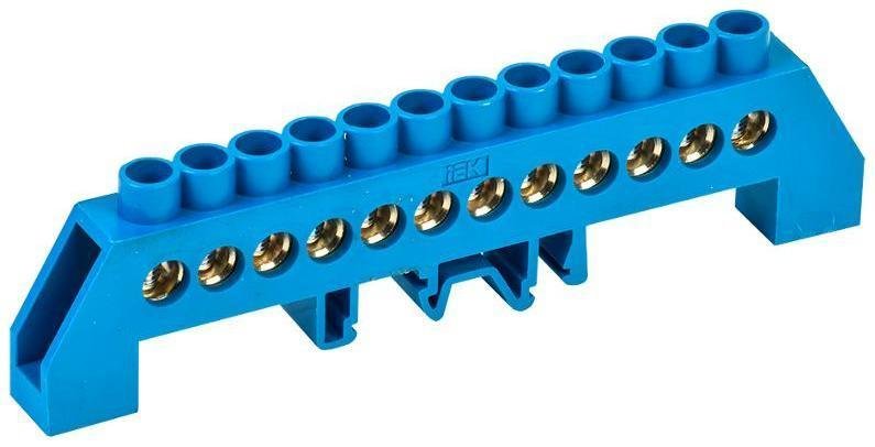 IEK YNN10-812-12DP-K07 Шина нулевая в комб. DIN-изол. "Стойка" ШНИ-8х12-12-КС-С