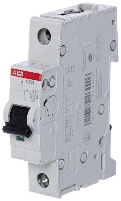 ABB 2CDS251001R0104 Выключатель автоматический модульный 1п C 10А 6кА S201 C10