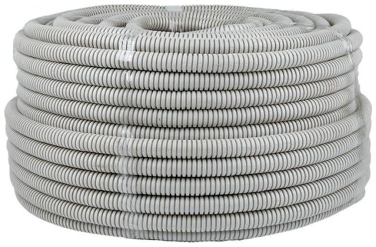 EKF tg-z-20 Труба гофрированная ПВХ d20мм с протяжкой сер. (уп.100м) Plast PROxima