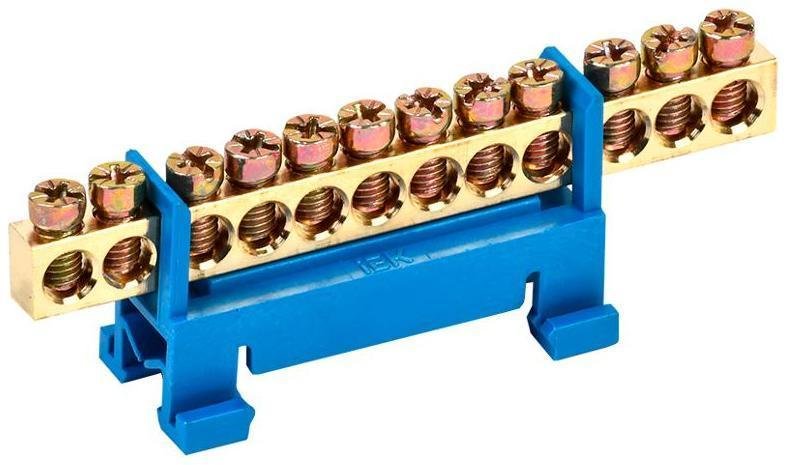 IEK YNN10-69-12P-K07 Шина нулевая на DIN-изол. "Стойка" ШНИ 6х9-12-С-С