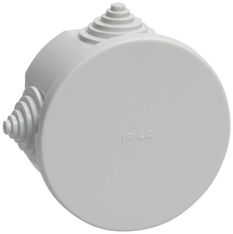 IEK UKO11-075-040-000-K41-44 Коробка распаячная ОП 75х40 IP44 KM41237 (4 каб.ввод.)