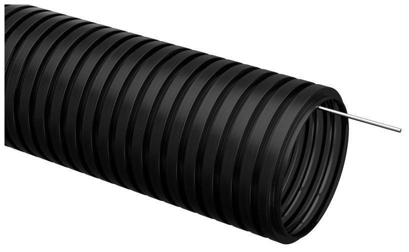IEK CTG20-50-K02-015-1 Труба гофрированная ПНД d50мм с протяжкой черн. (уп.15м)