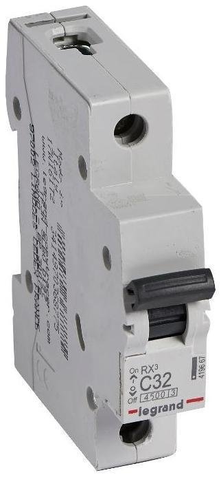 Legrand 419667 Выключатель автоматический модульный 1п C 32А 4.5кА RX3 ИЭК Leg