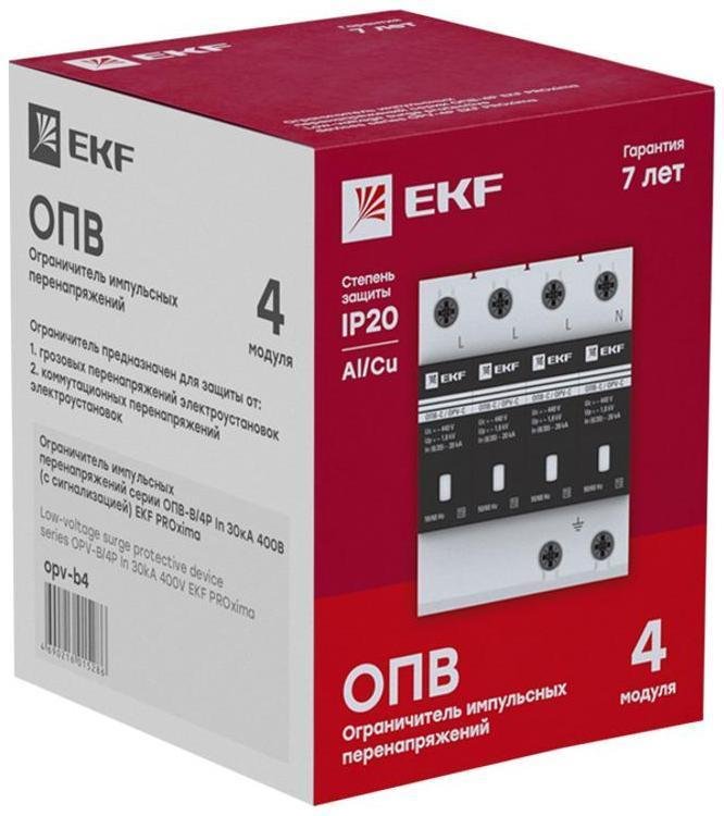 EKF opv-c4 Ограничитель перенапряжения имп. ОПВ-C4