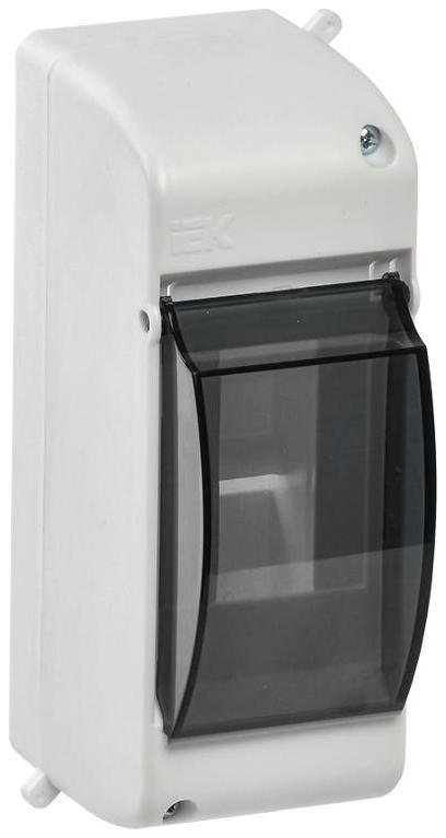 IEK MKP42-N-02-30-20 Корпус ОП КМПн 2/2 Krepta 3 IP30 для 2-х авт. выкл. прозр. крышка пластик. бел